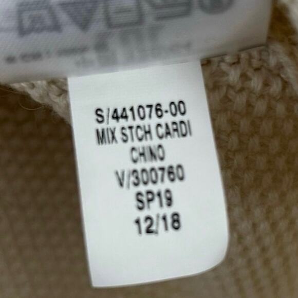 Gap Kids Long Sleeve Knit Cardigan Sweater Cream Preppy Girls Size Small 6-7 - Picture 5 of 5